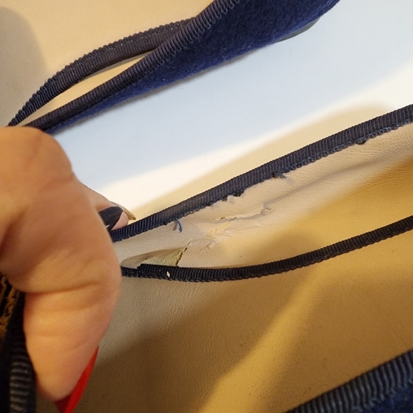 Charter Club navy Femmiie Slip On Smoking Loafers Women's Size 6M - Picture 6 of 13